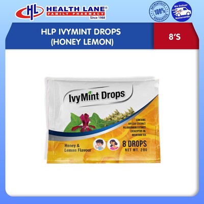 HLP IVYMINT DROPS (HONEY LEMON) (8'S)